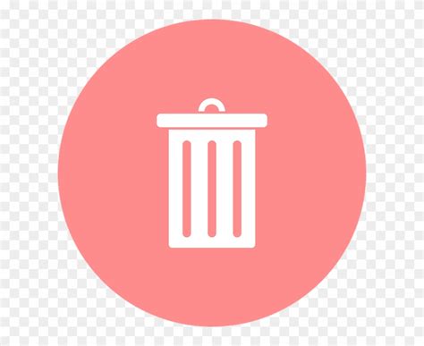 trash bin icon pink